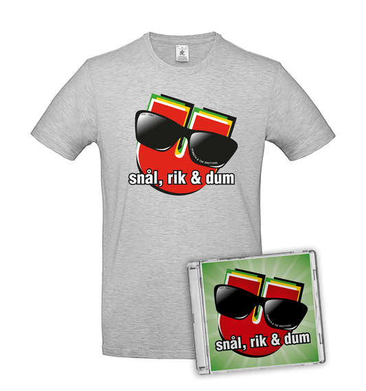 KENNETH & THE KNUTTERS - SNÅL, RIK & DUM BUNDLE (CD + T-SHIRT)