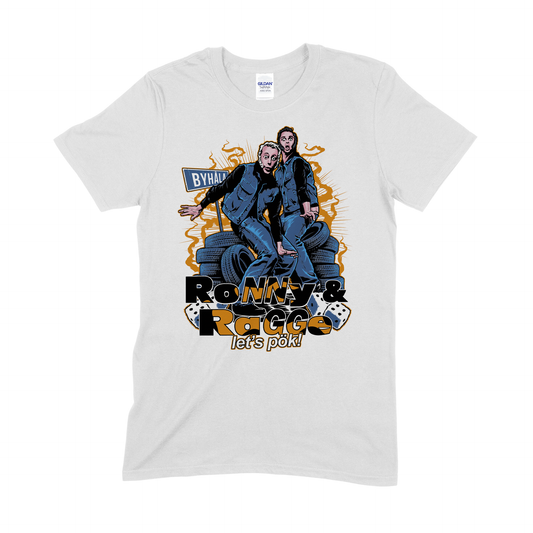 RONNY & RAGGE - T-SHIRT, LETS PÖK (VIT)