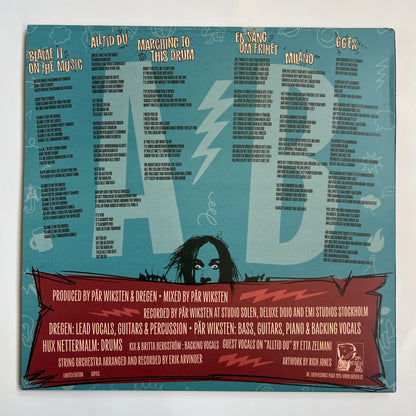 DREGEN - SÅ MYCKE DREGEN, 10'' EP (BLUE/BROWN MARBLE VINYL) + LITHOGRAPHY
