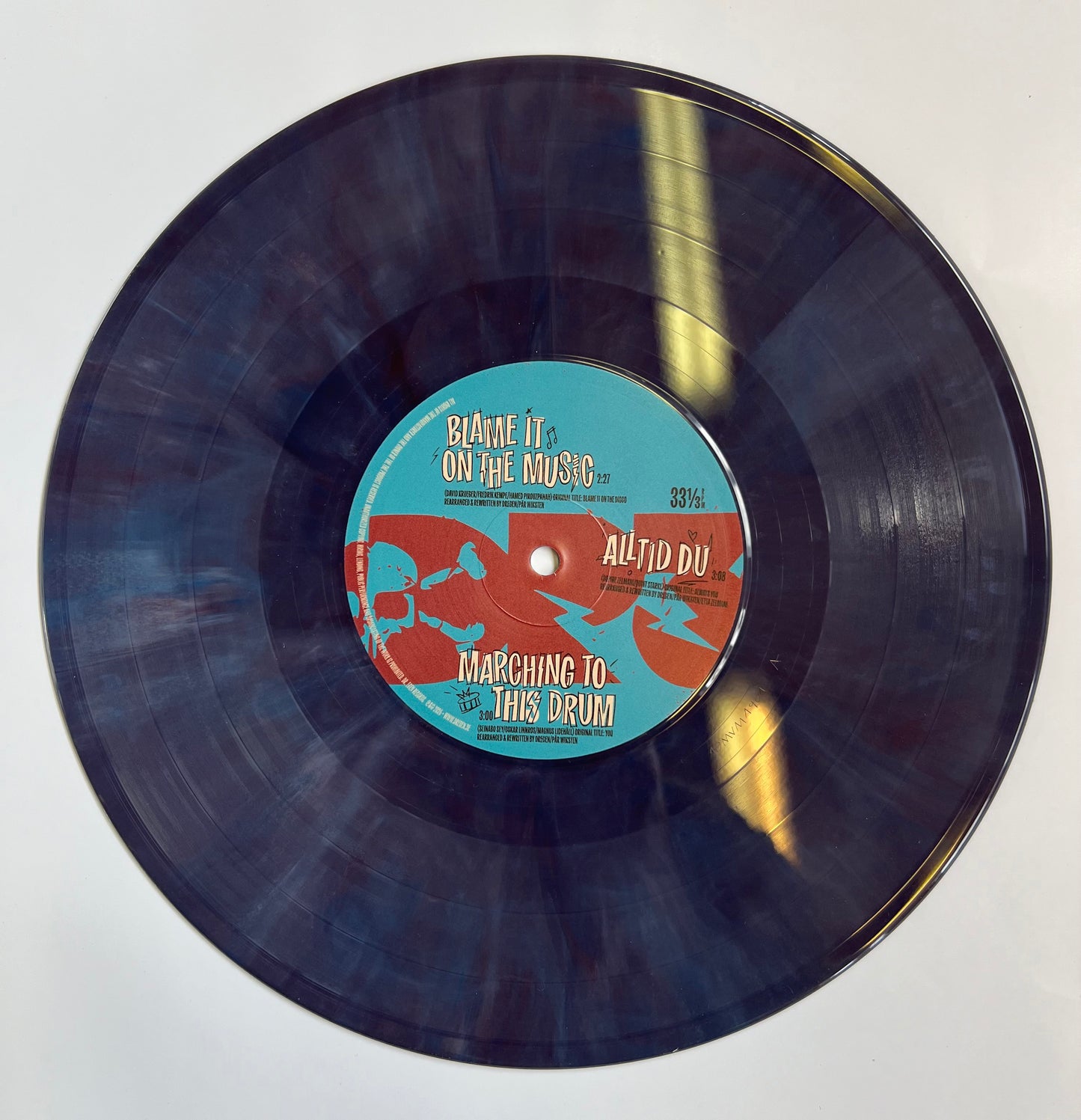 DREGEN - SÅ MYCKE DREGEN, 10'' EP (BLUE/BROWN MARBLE VINYL) + LITHOGRAPHY