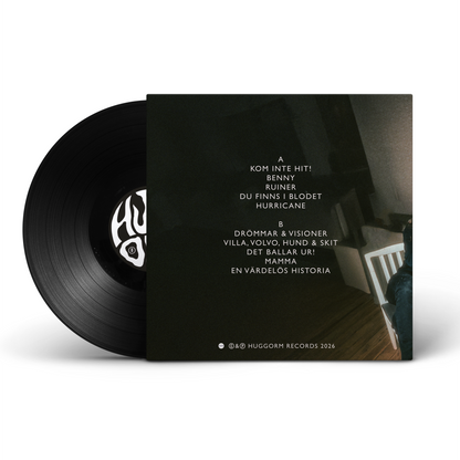 HUGGORM - EN VÄRDELÖS HISTORIA, BUNDLE (VINYL LP + T-SHIRT) SIGNERAD!