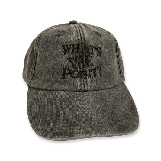 JOHNOSSI - CAP,  WHAT'S THE POINT - BLACK (CHARCOAL)