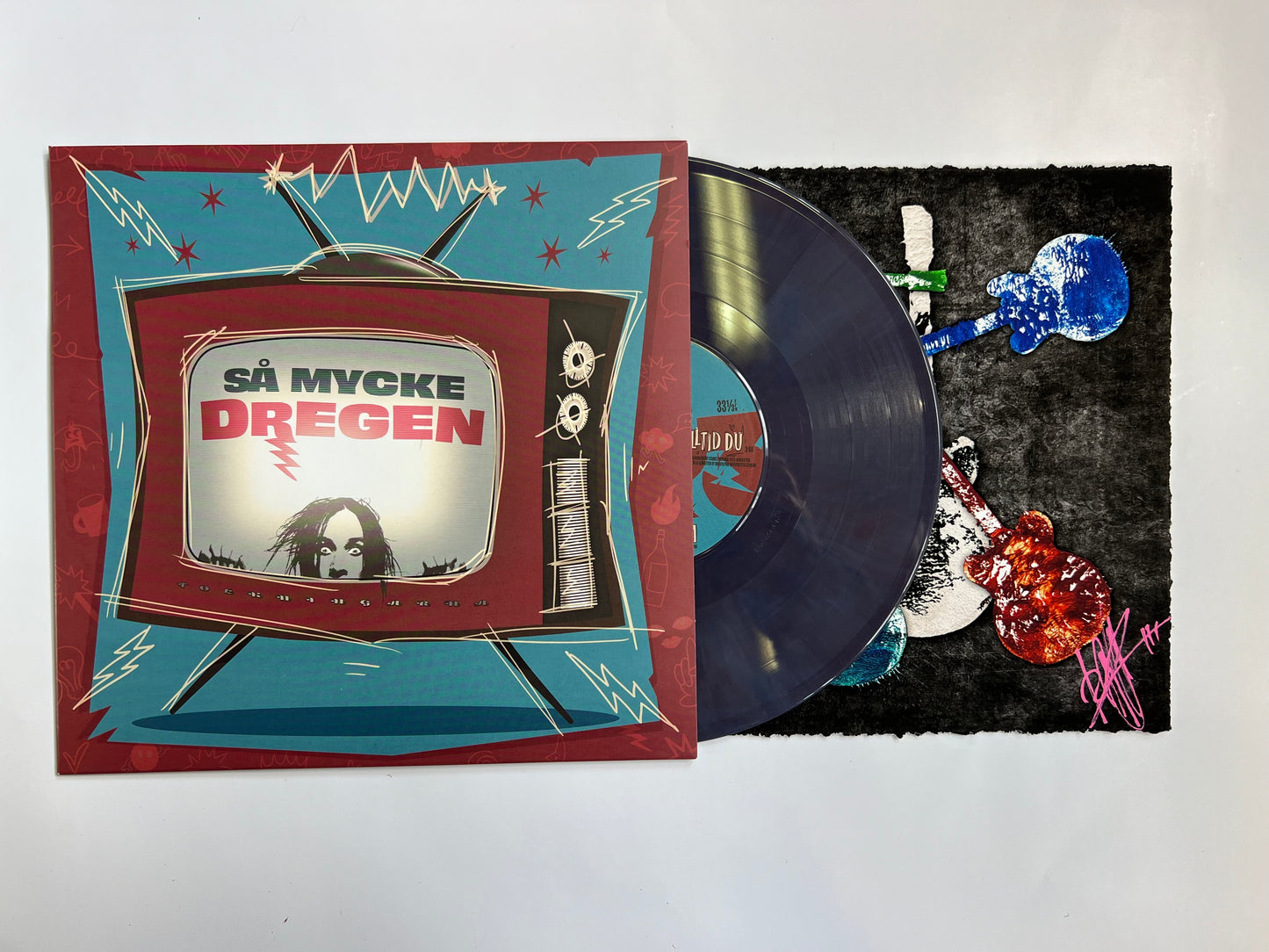 DREGEN - SÅ MYCKE DREGEN, 10'' EP (BLUE/BROWN MARBLE VINYL) + LITHOGRAPHY
