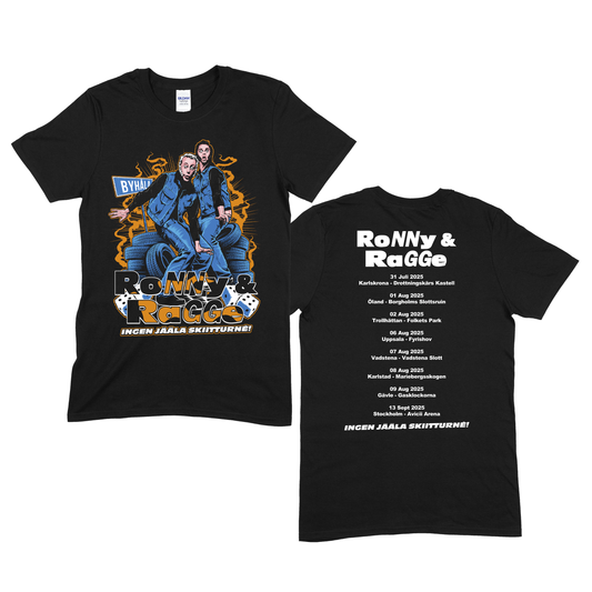 RONNY & RAGGE - T-SHIRT, TURNÉ (SVART)