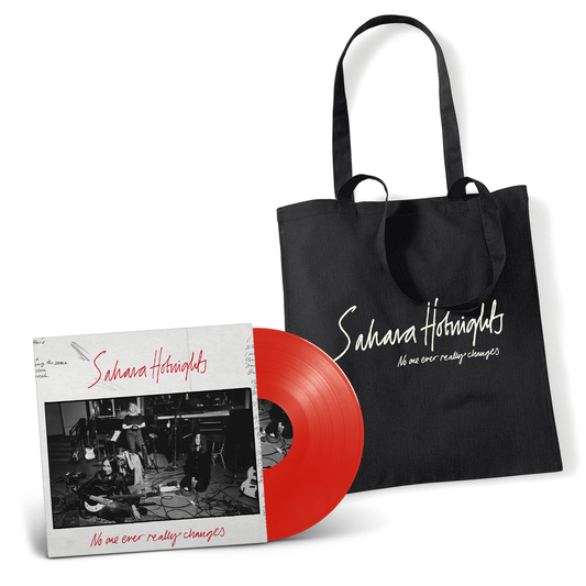 Sahara Hotnights - No one ever really changes - Bundle (Vinyl LP+Tygkasse) Signerad