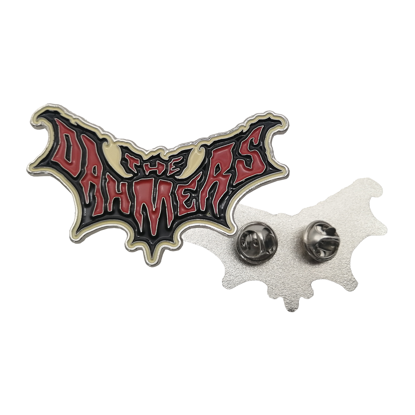 THE DAHMERS - METALLPIN, LOGO (BEIGE, RED & BLACK)