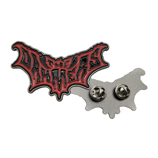 THE DAHMERS - METALLPIN, LOGO (RED & BLACK)