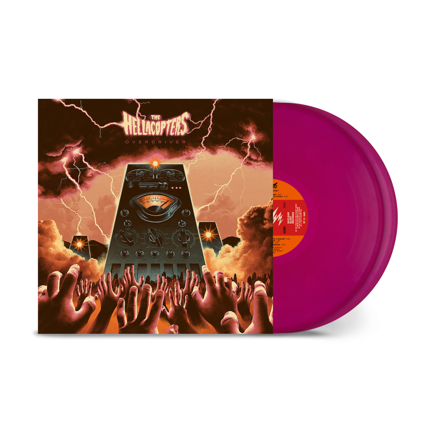 THE HELLACOPTERS - OVERDRIVER (MAGENTA TRANSPARENT VINYL 2LP)