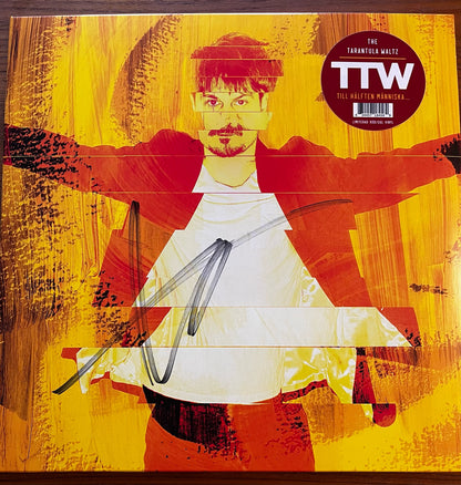 THE TARANTULA WALTZ - TILL HÄLFTEN MÄNNISKA (RÖD/GUL VINYL) SIGNERAD!