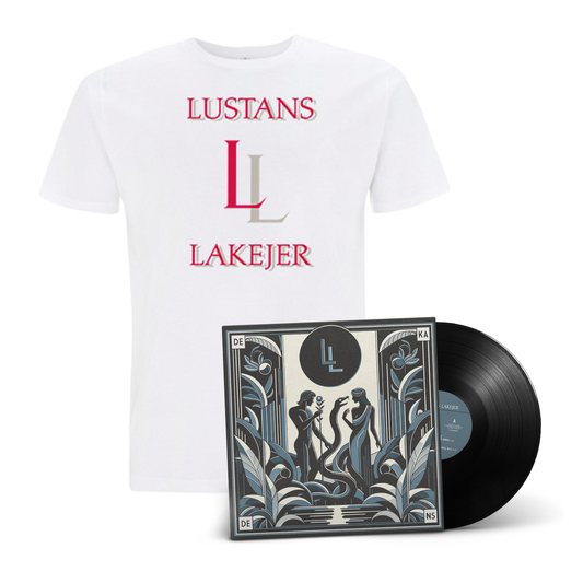 Lustans Lakejer - Dekadens bundle (12'' vinyl + vit t-shirt)