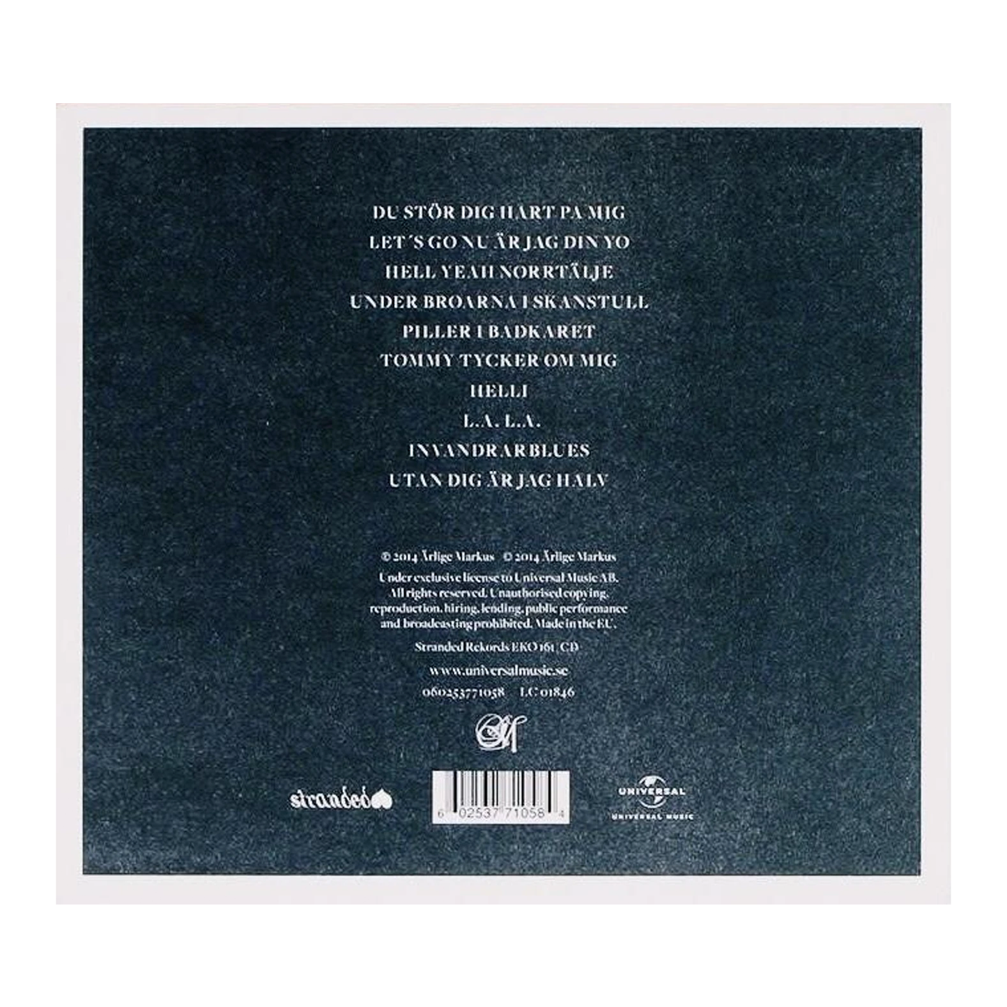 Markus Krunegård - Rastlöst Blod (CD) Signerad!