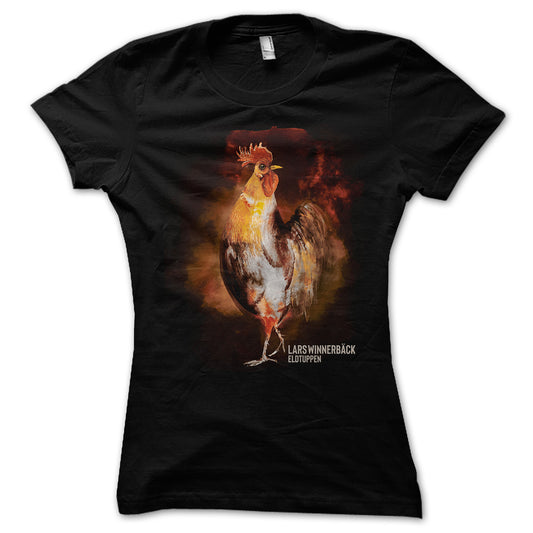 LARS WINNERBÄCK - T-SHIRT DAM, ELDTUPPEN SVART
