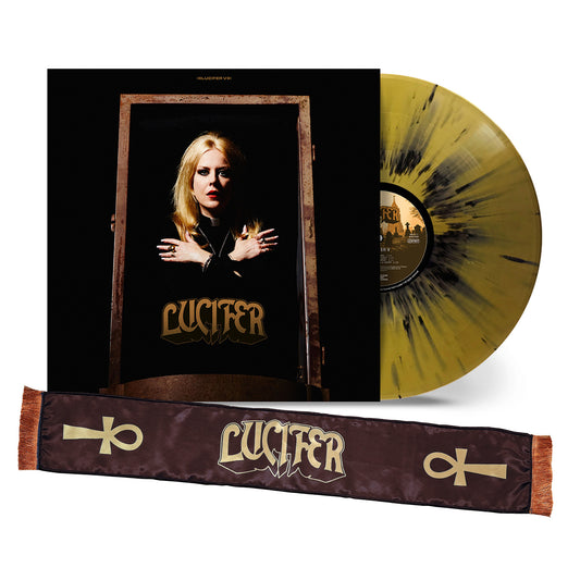 LUCIFER - LUCIFER V, GOLD/BLACK SPLATTER BUNDLE (SIGNED!)