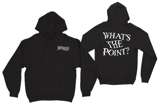 JOHNOSSI - HOODIE, WHAT'S THE POINT (BLACK)