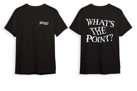 JOHNOSSI - T-SHIRT, WHAT'S THE POINT (BLACK)
