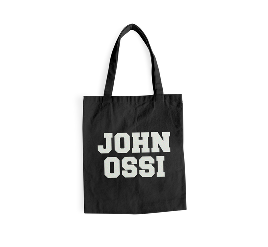 JOHNOSSI - TOTE BAG, LOGO (SVART)