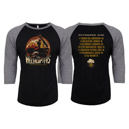 HELLACOPTERS - 3/4 BASEBALL, NOVEMBER 2022