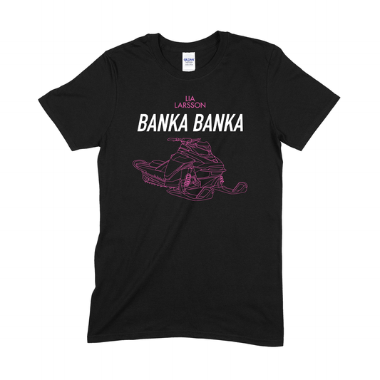 LIA LARSSON - T-SHIRT, BANKA BANKA (SVART)