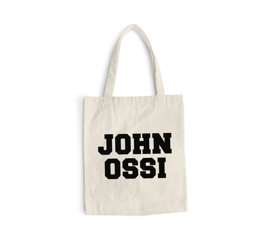 JOHNOSSI - TOTE BAG, LOGO (NATURAL)