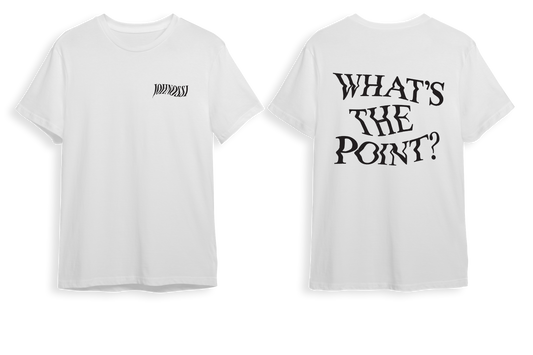 JOHNOSSI - T-SHIRT, WHAT'S THE POINT (WHITE)